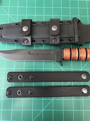 Leather Scout Carry Straps Fits Ka Bar Usmc Fighting Knife Ebay