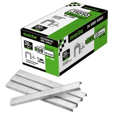 5,000-120,000PCS meite 20 Gauge 7/16" Crown Upholstery Staples 1/4"- 5/8" Length