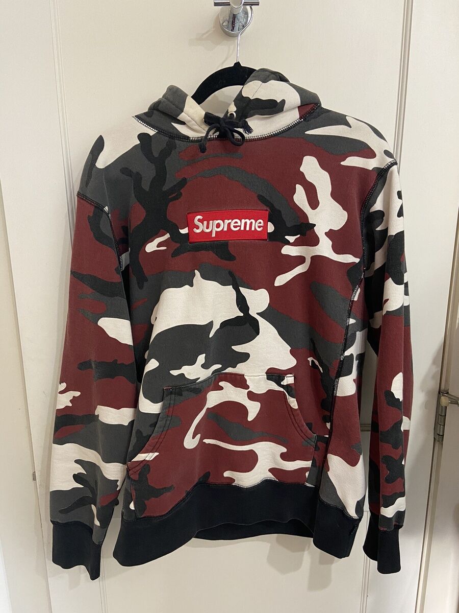 Supreme Red Camo Box Logo Hoodie – CMBK