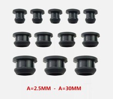 2.5 30mm Silicone Rubber Snap-in Grommet Plug Bungs Cable Wiring Protect Bushes
