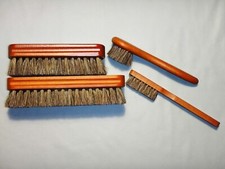 4 Pcs Shoe Brush Boot Brush Horse Hair Brush for Leather Shoe Polish Brush