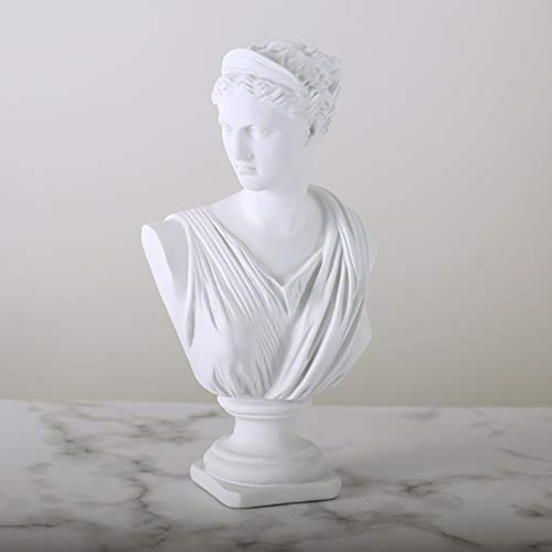 12 Inch Roman Goddess of Wisdom Bust Statue Gypsum Statue Replica Sculpture Figu - Picture 10 of 12