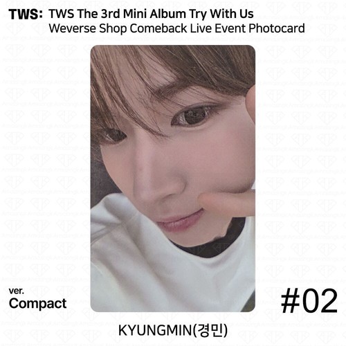 TWS The 3rd Mini Album Try With Us Weverse Shop Comeback Live Event Photocard - Picture 42 of 44