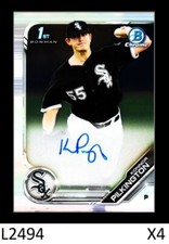 1-2019 BOWMAN CHROME PROSPECTS AUTO KONNOR PILKINGTON GUARDIANS QTY
