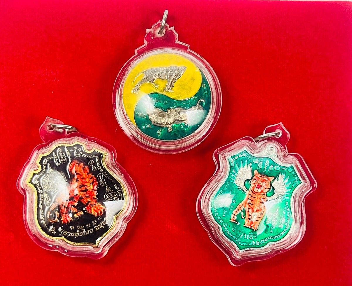 3 Pcs Headless Tiger LP Channai Chennai Rian coin Chanai Pendant