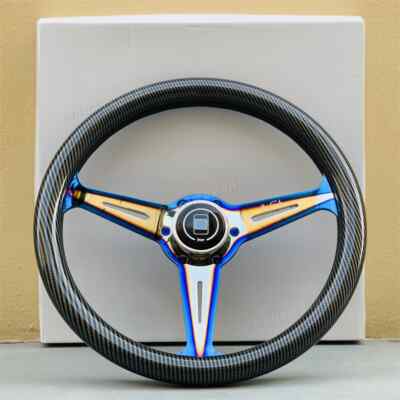 14inch JDM Carbon Fiber Steering Wheel Universal Drift Sport Steering Wheels