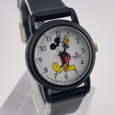Lorus Mickey Mouse Watch V811-0070 Womens 25mm Resin Case Quartz Three Hands