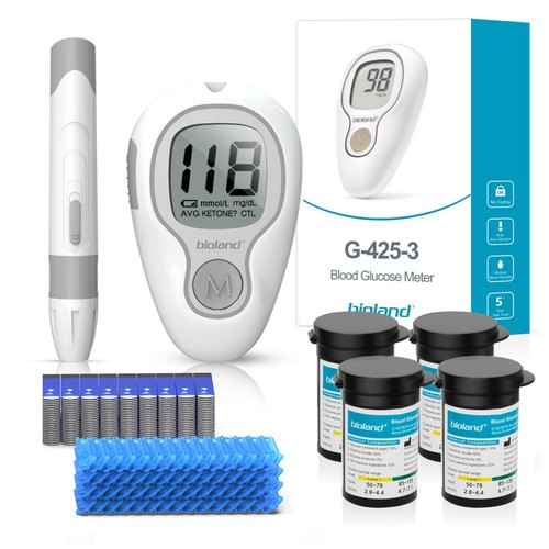 Diabetes Test Kit Blood Sugar Glucose Monitor Meter Strips Tester