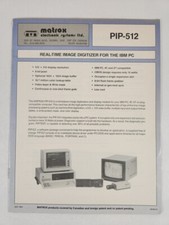 Matrox Electronic System PIP-512 Real-Time Image Digitizer For The IBM PC Good 