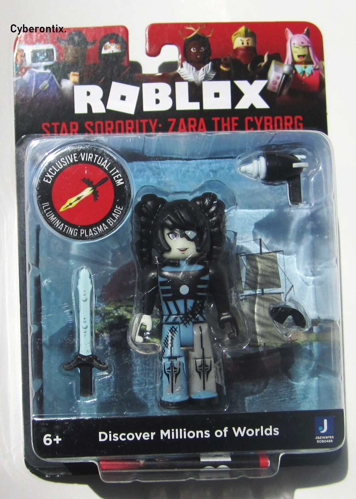 Roblox Star Sorority ZARA THE CYBORG Action Figure 3-Inch NEW Sealed Jazwares