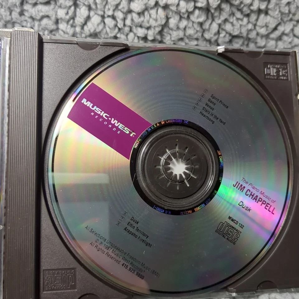 Dusk CD Audio Music The Piano Music Of Jim Chappell 1987 Album Foto 4 de 4