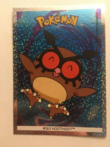 STICKER POKEMON FOIL N°163 " HOOTHOOT " DUNKIN BOOMER TOPPS MINT NEUF 2001 - Photo 1 sur 3