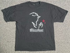 Vintage Beauty And The Beast Broadway Musical Black Embroidered