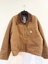 Carhartt Vintage 2005 J01 Brn Detroit Jacket Size 50 Blanket Lined Made In USA