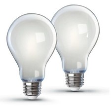    Feit Electric LED Light Bulb Bright White 100W 2pk   DISTRESS BOX   AS IS  