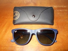 Ray Ban RB 4184 895/96 Matte Blue Frame Blue Lenses Sunglasses w/Case