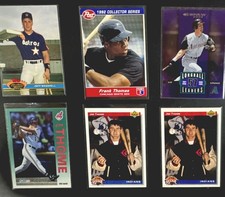 1990’s (6) Cards Rookies Jim Thome, Jeff Bagwell & Gonzalez #/1000, Frank Thomas