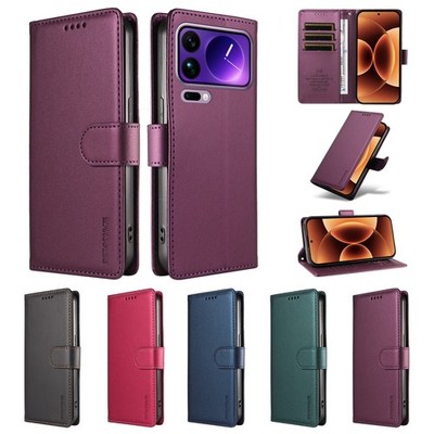 Handy Hülle Für Xiaomi 17T Pro 15T Redmi Note 15 14 13 Tasche Leder Schutz Case