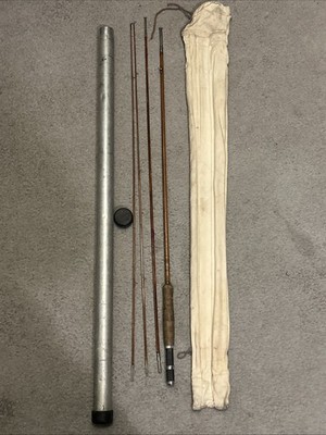 Vintage Montague Rapidan 9ft Split Bamboo Fly Rod 3/2 w/ Extra Tip