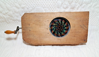 Antique Magic Lantern Slide Hand Crank CHROMATROPE or Kaleidoscope 1800's