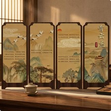 Schreibtisch Klapp Paravent Freistehend Tisch Trennwand Feng Shui für Eingang