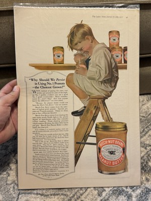 Antique July 1917 Beech-Nut Peanut Butter Decor Print Ad - 1 Page Ladies Journal