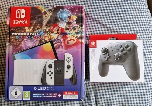 Nintendo Switch OLED Console with Pro Controller & 512gb Memory Card NO GAMES