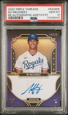 2022 Topps Triple Threads Rookie Auto Amethyst /75 #RAMME MJ Melendez PSA 10