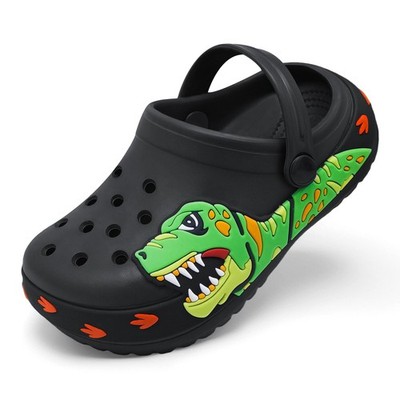 FolHaoth Boys Girls Toddler Clogs Little Kids Slip on 9.5 Toddler, Black 