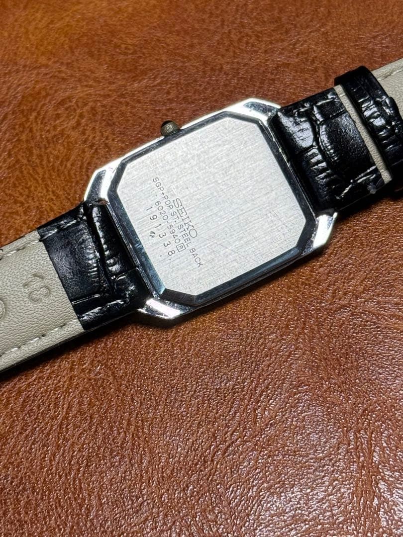 Seiko Dolce Rectangular Tank Watch 1981 Working B… - image 9