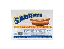 Sabrett Natural Casing Beef Frankfurters 12 oz / 3 Pack
