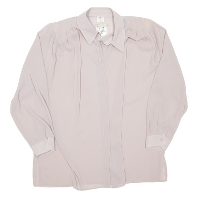 SHE FASHION Durchsichtige Damenbluse Rosa Langarm 2XL