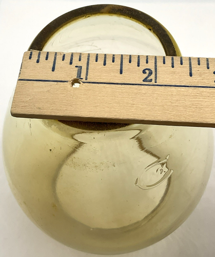 Santa Fe Railroad Embossed Logo Lantern Globe Glass CNX 5 3/8 Inches Tall Yellow - Afbeelding 7 van 16