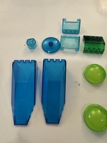 LEGO UFO Insectoids Parts Lot Trans Blue Teal Green Panels Domes Space 6975 6979