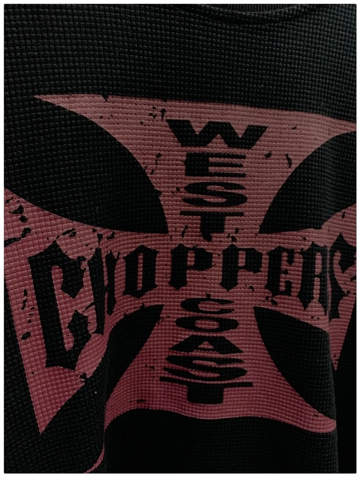 West Coast Choppers Vintage Térmico Manga Larga NEGRO GRANATE | TALLA XL Foto 2 de 4