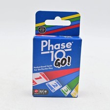 NEW! PHASE 10 GO! Card Game for Kids, Adults, Fun Mini Pocket-Sized Party Travel