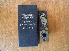 Paul Strauch Studio Lighted HERON Bird Brass Doorbell Cover Plate NEW