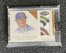 2016 Topps Dynasty Troy Tulowitzki Blue Jays Camo Patch Auto #/10 SEALED READ