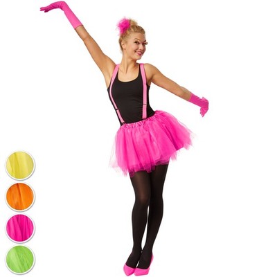 Tutu Tüllrock mit Hosenträger 50er Jahre Retro Rockabilly Ballett Tütü JGA