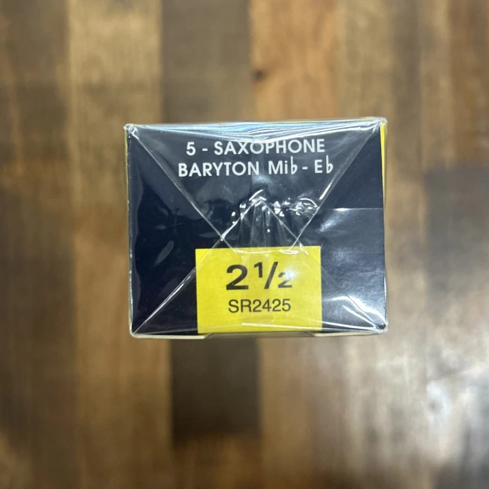 Cañas de clarinete bajo Vandoren SR2425, fuerza paquete de 2 1/2-5 Foto 2 de 4