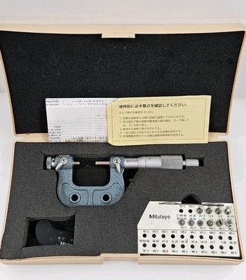 Mitutoyo 126-901 Screw Thread Micrometer《Priced To Sell》Incomplete (Recent Cal.)