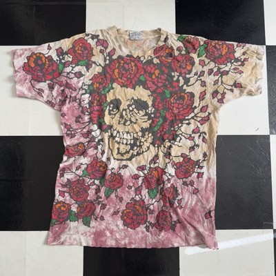 1992 Liquid Blue Grateful Dead Bertha AOP multicolor band tee Made in USA