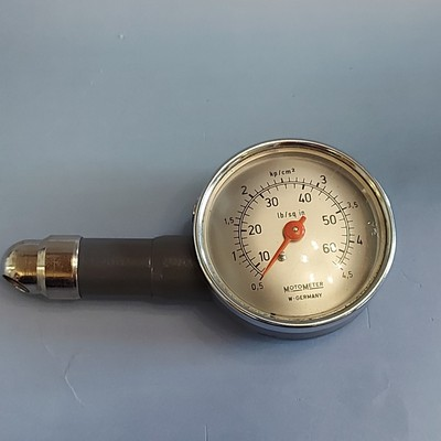 #ad Vintage Motometer West Germany Tyre Pressure Gauge Working Condition GBP 25.31