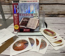 BIBLE WISDOM 4 CD ROM SET 28 Versions And Multimedia Bible Suite On CD