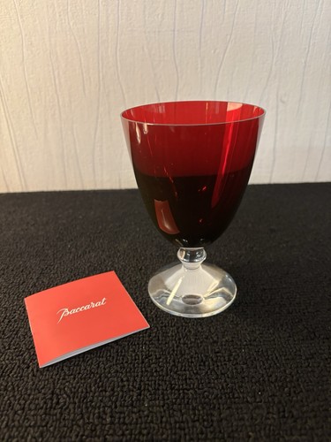 Vega Red Crystal Wine Glass From Baccarat