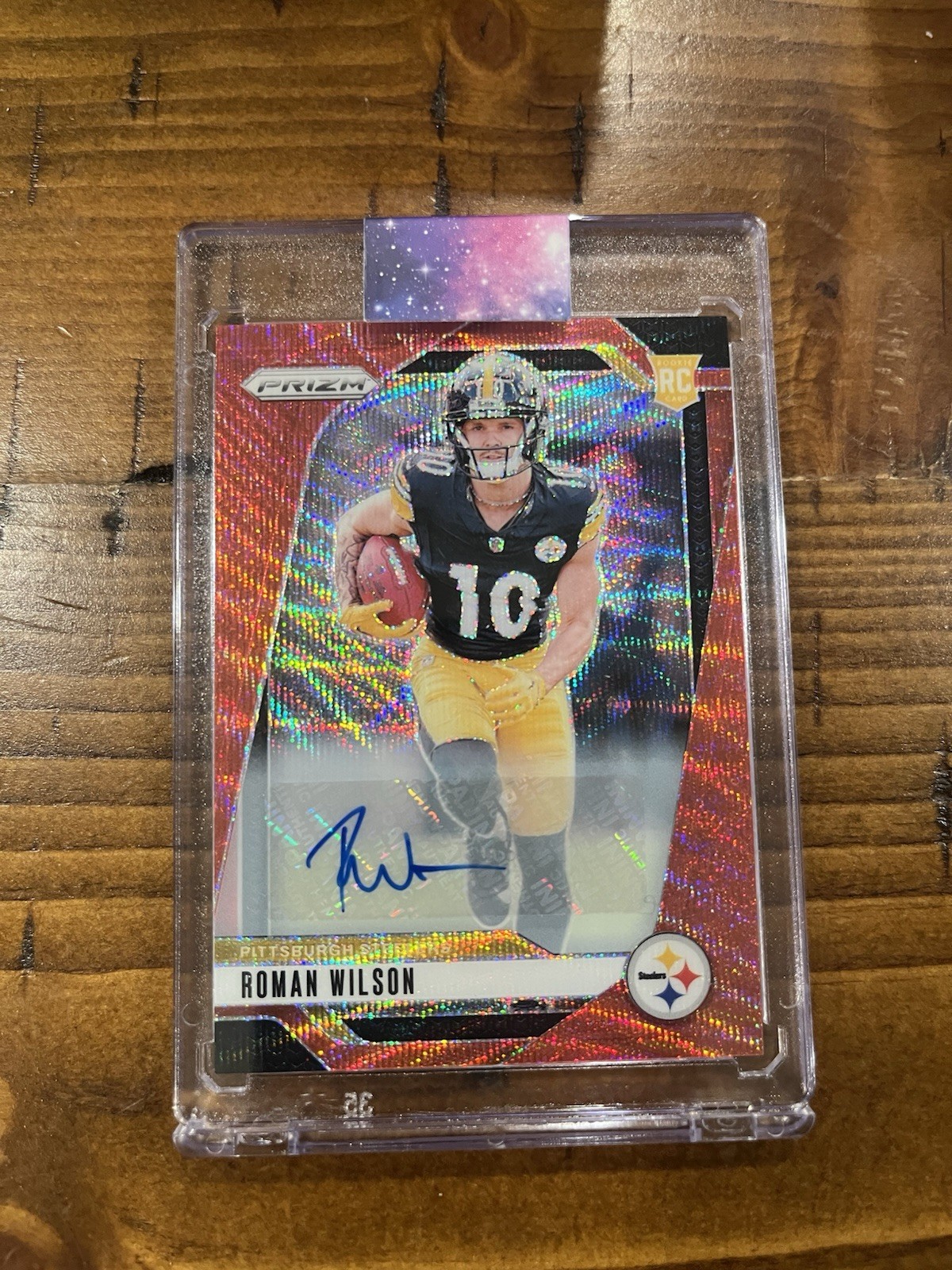 2024 Panini Prizm - Rookies Red Wave Prizm #384 Roman Wilson /149 (RC)