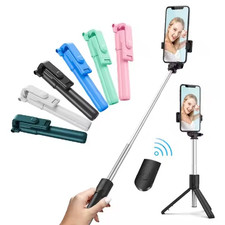 Selfie Stick Tripod with Bluetooth Remote - 70cm Portable for iPhone  Android