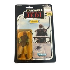 Vintage 1983 Star Wars Weequay ROTJ Figure 77 back Return Of The Jedi New Sealed