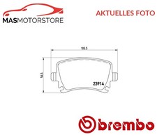 SATZ BREMSBELÄGE BREMSKLÖTZE HINTEN BREMBO P 85 073 P FÜR SEAT LEON,LEON ST