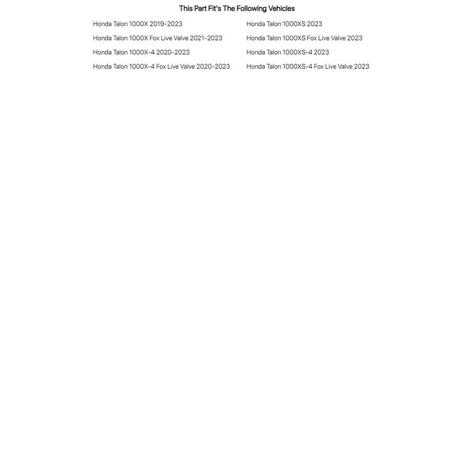 Tusk Gladiator Xtreme Duty CV Axle Rear (Pair) For Honda Talon 1000X-4 2020-2023 - Image 2 of 4